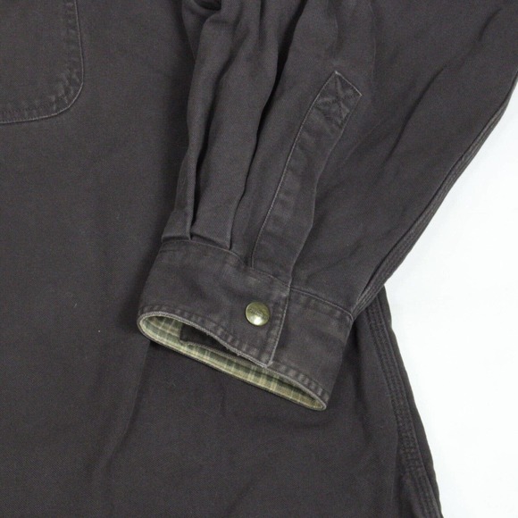 Vtg Carhartt Button Up Chore Jacket Blanket Lined 4 Pocket Union Brown Size 3XL - Picture 4 of 15